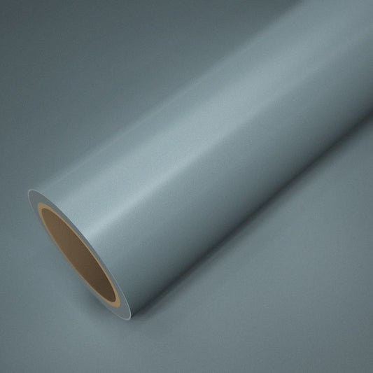 Rolle Folie ICR® Nachtgrau auf einem Bogen derselben Folie