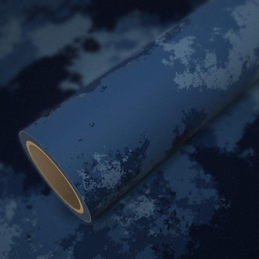 Rolle Folie Camouflage Ozean auf einem Bogen derselben Folie