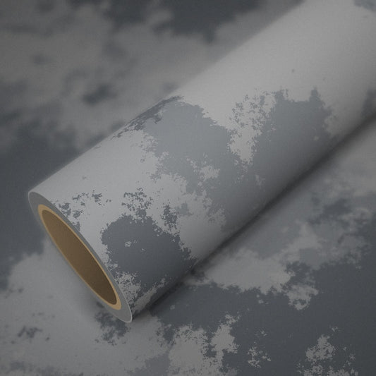 Rolle Folie Camouflage Arktis auf einem Bogen derselben Folie