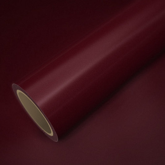 Rolle Folie ICR® Weinrot auf einem Bogen derselben Folie
